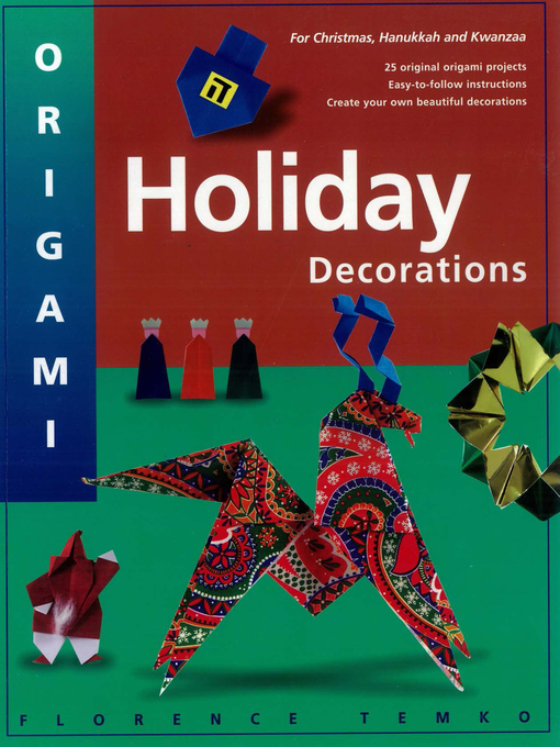 Cover image for Origami Holiday Decorations